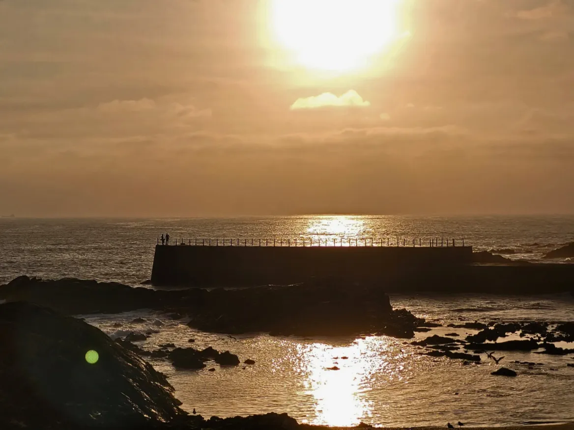 Sunset from Foz do Douro