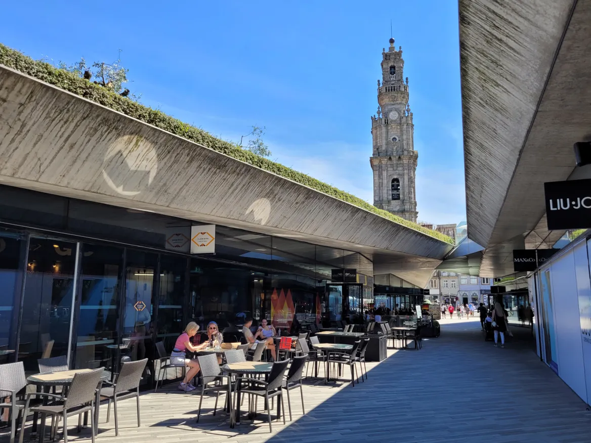 Shopping center under the Garden of Olives