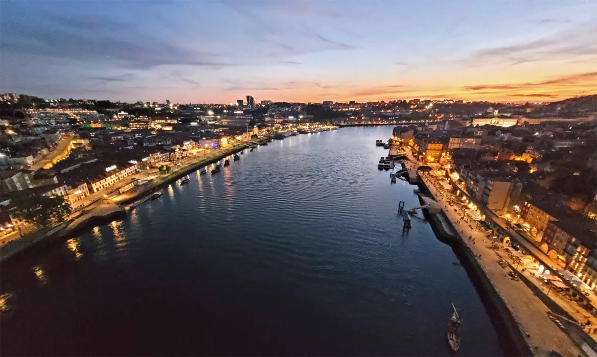 Panorama of the Dom Luis bridge