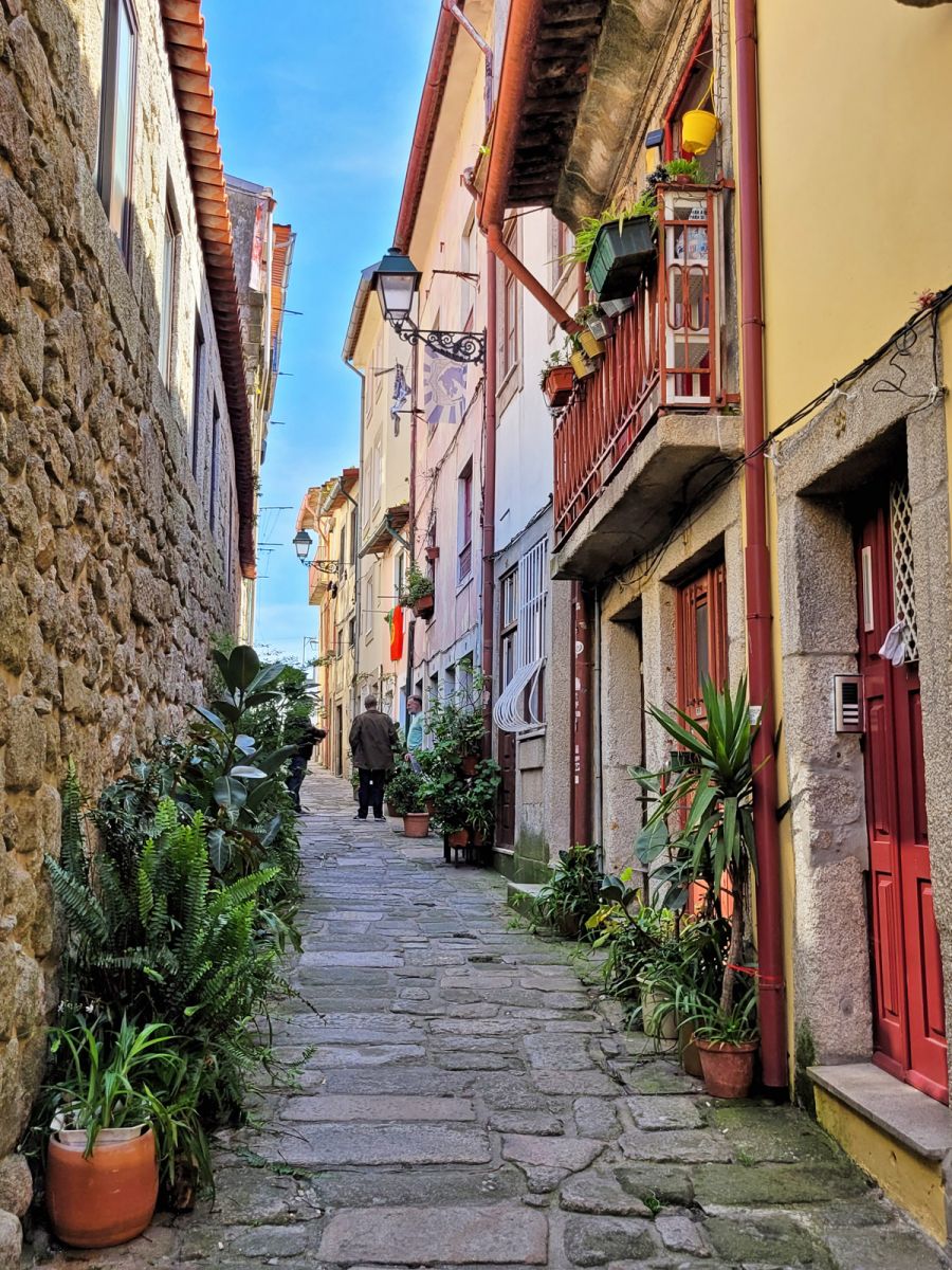 Medieval alley historic center of Porto
