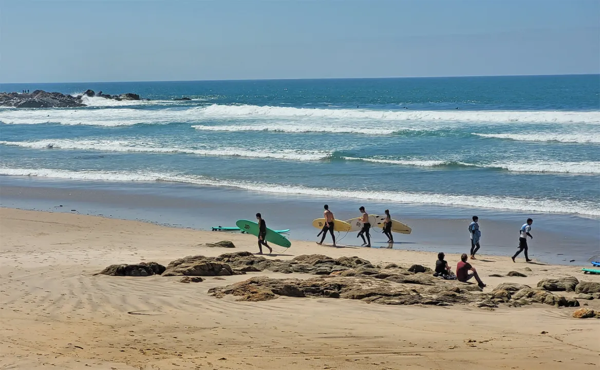 Surfing in Matosinhos