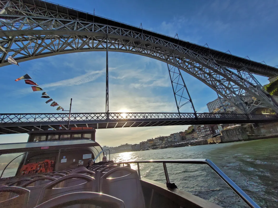 Pont Dom Luis en bateau